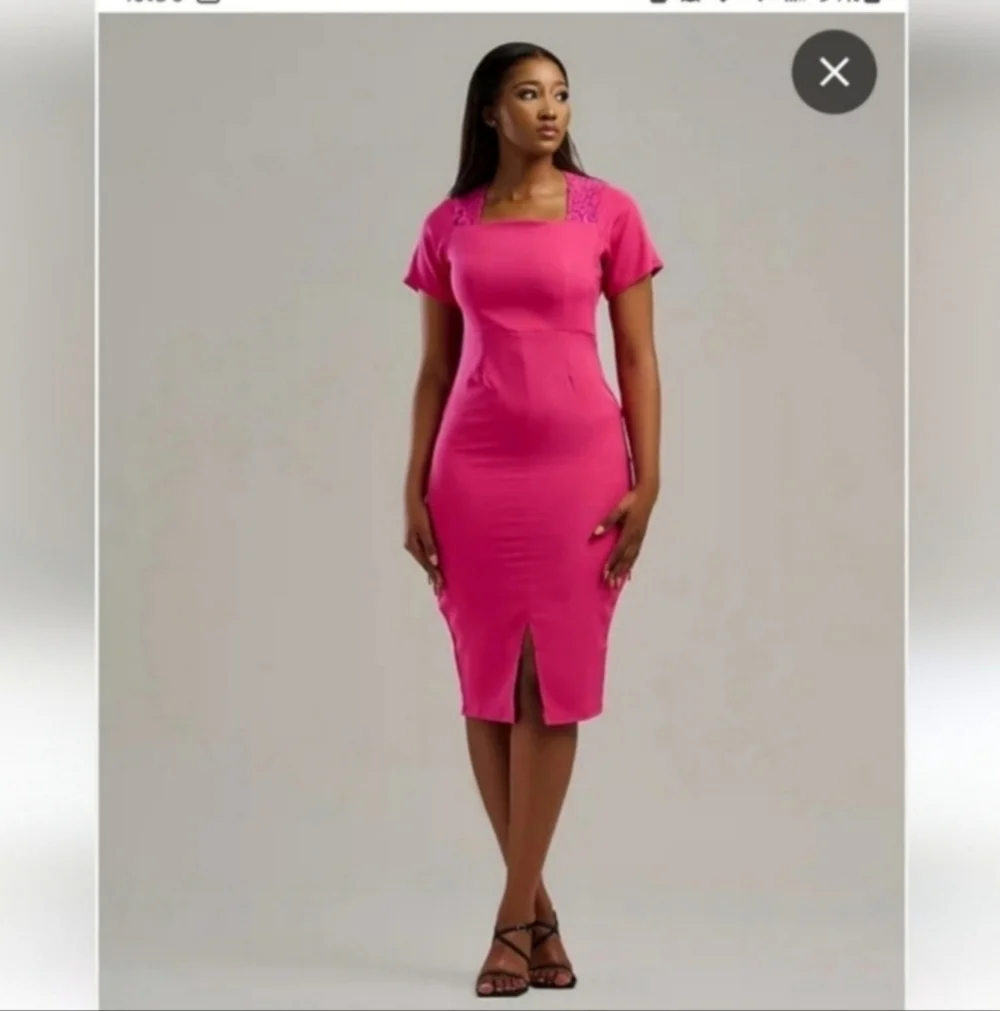 Nwt Liz Claiborne size 6 hot pink dress